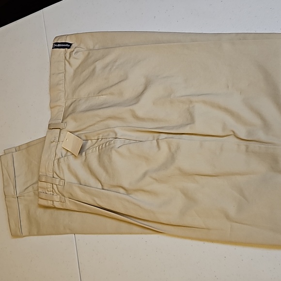 VINTAGE CHIC PANTS SLACKS KHAKIS 14 AVERAGE CREAM TAN SCHOONERS - Picture 5 of 9
